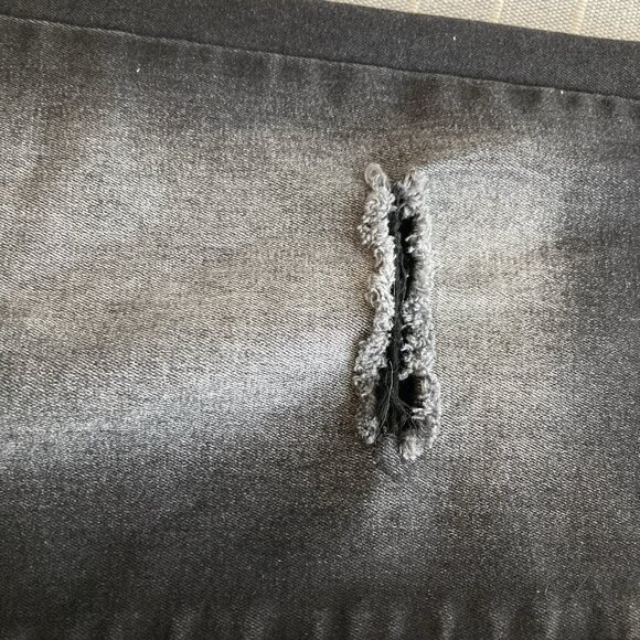 A.N.A  Womens Black Jeans Mid Rise Skinny Fit Jegging Distressed Size 12 - Picture 6 of 14